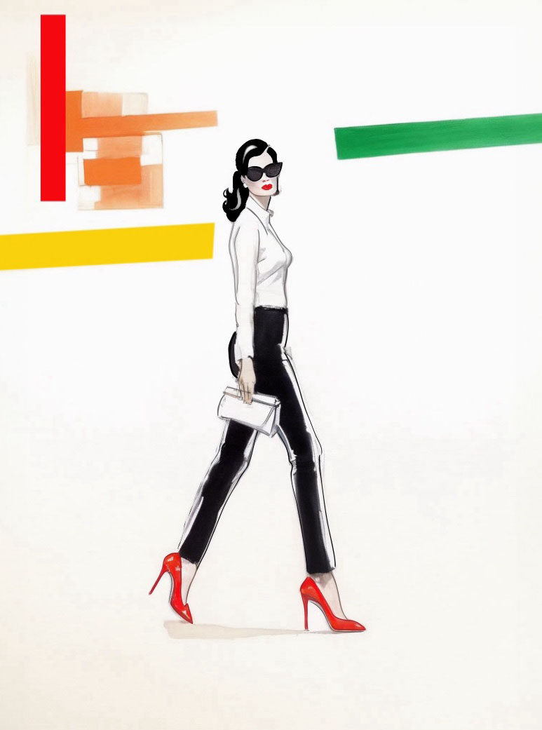 Ilustración. Walking in the Sunshine