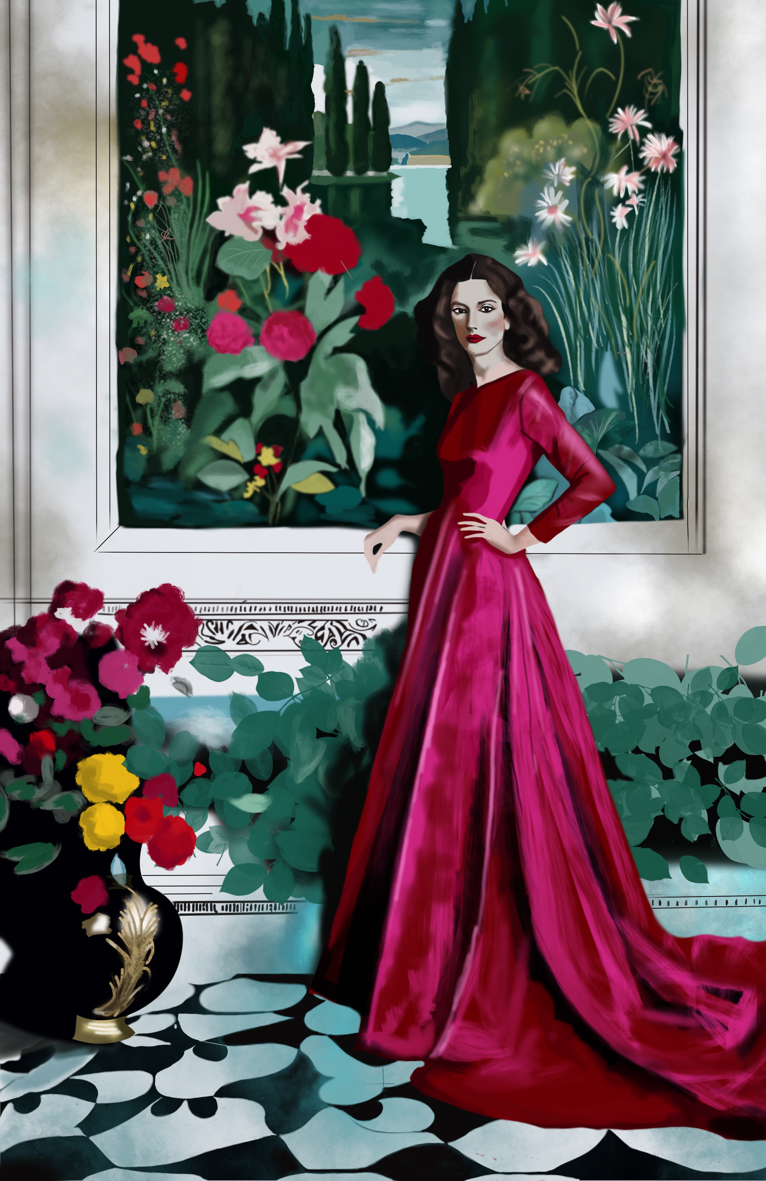 Entre cipreses y rosas: Un retrato veneciano