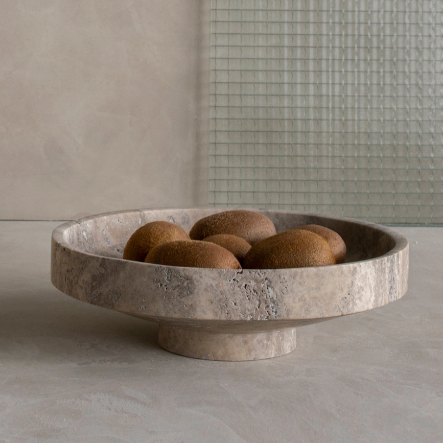 Marble Pedestal Bowl