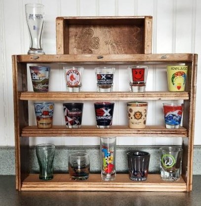 Lazer Engraved Shot Glass Holder