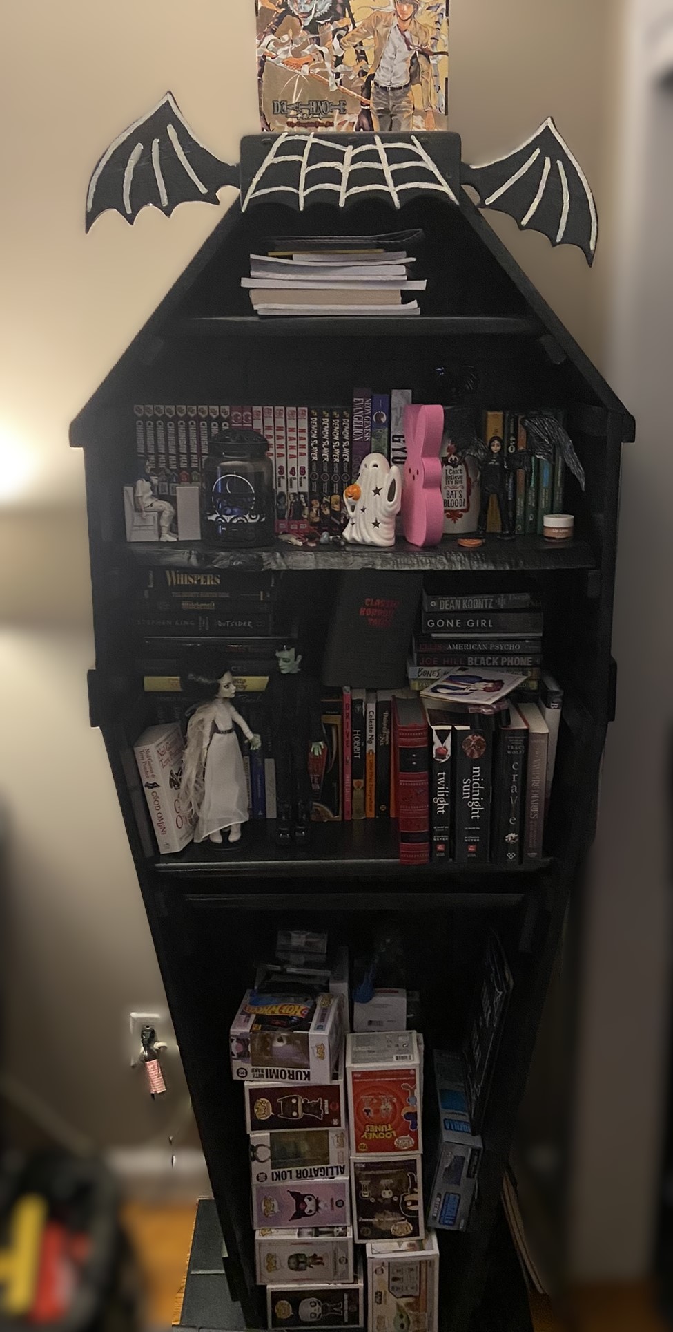 Large Coffin Bookcase Shelf unit