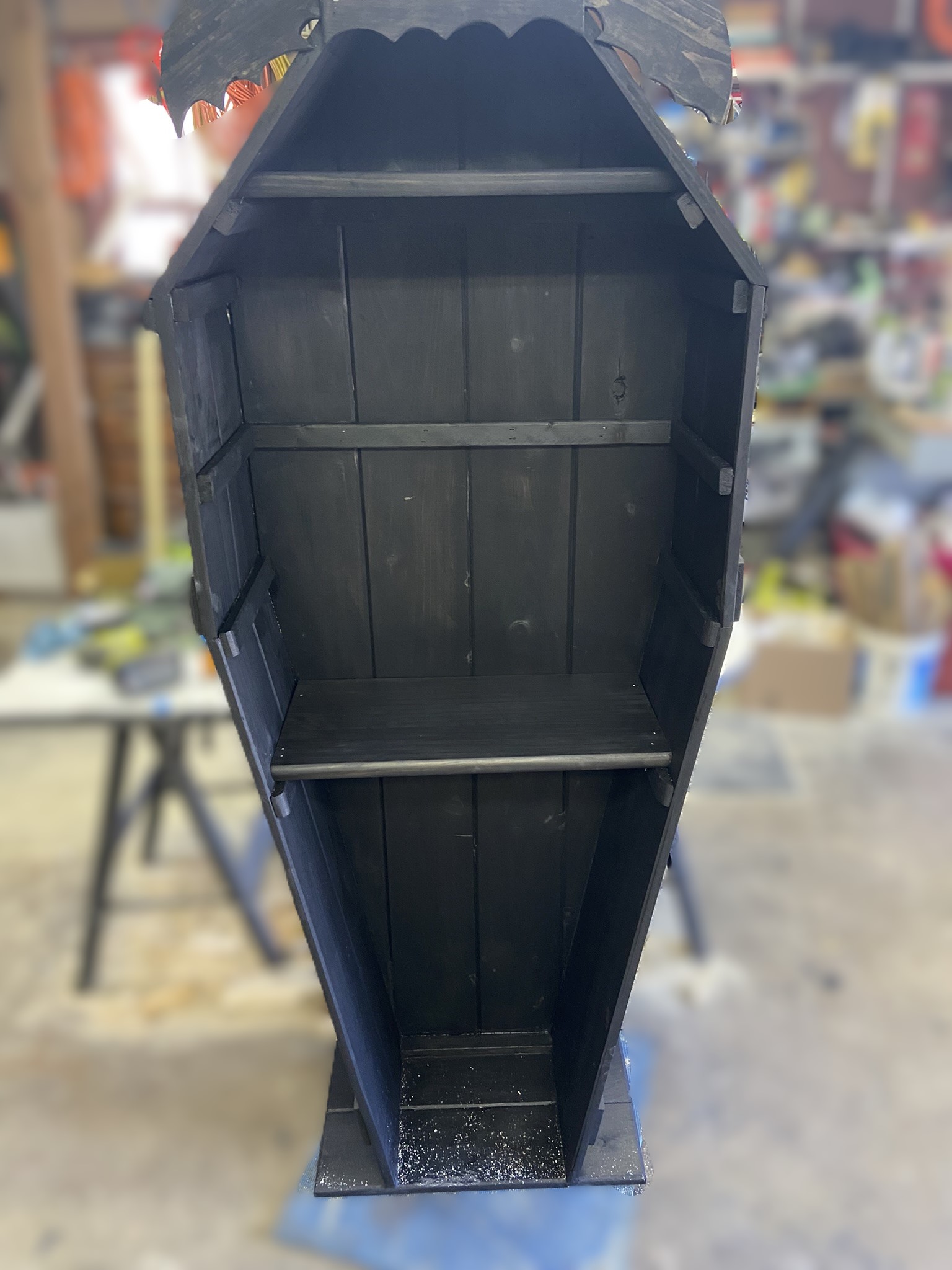 Large Coffin Bookcase Shelf unit