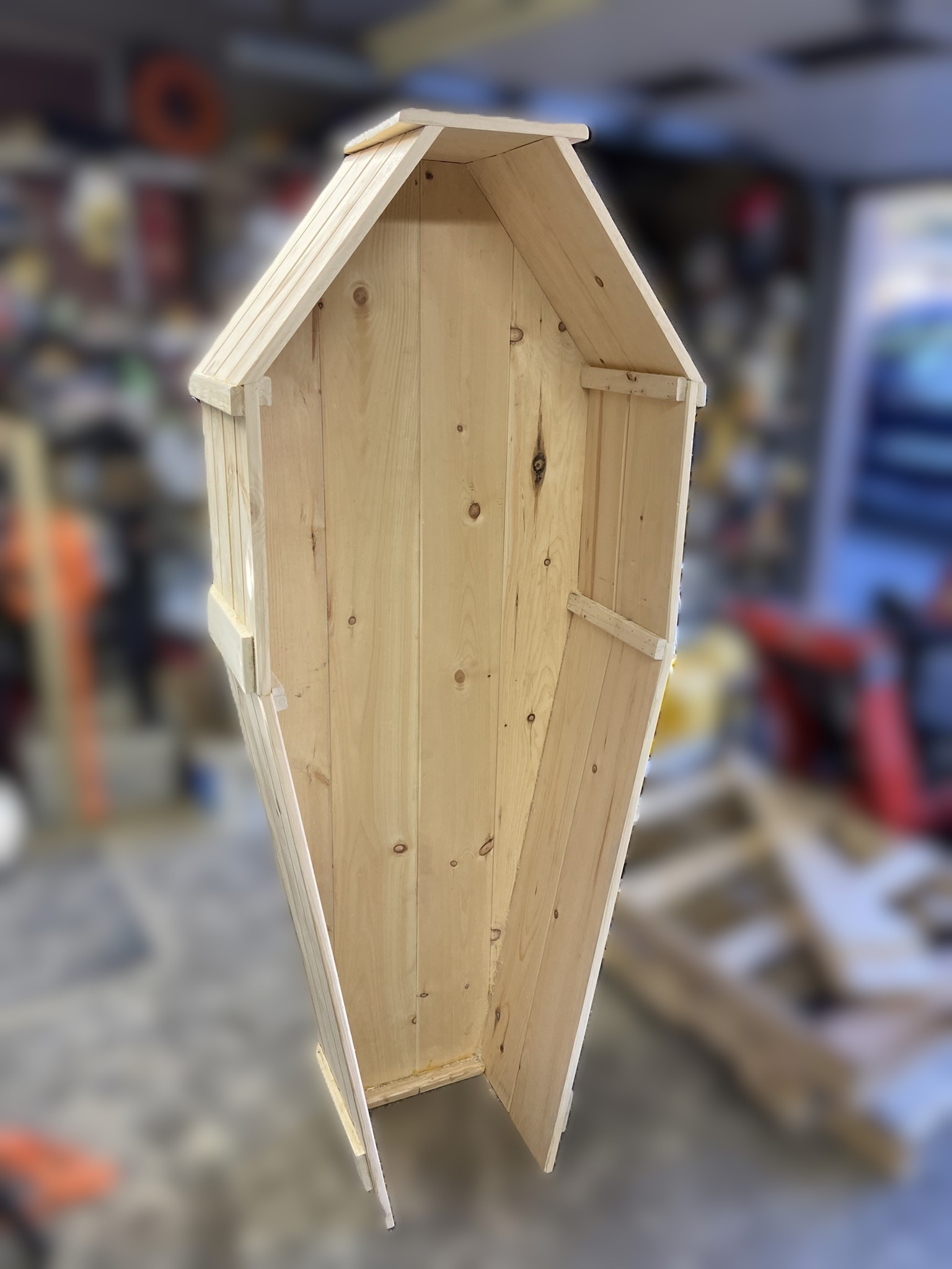 Large Coffin Bookcase Shelf unit