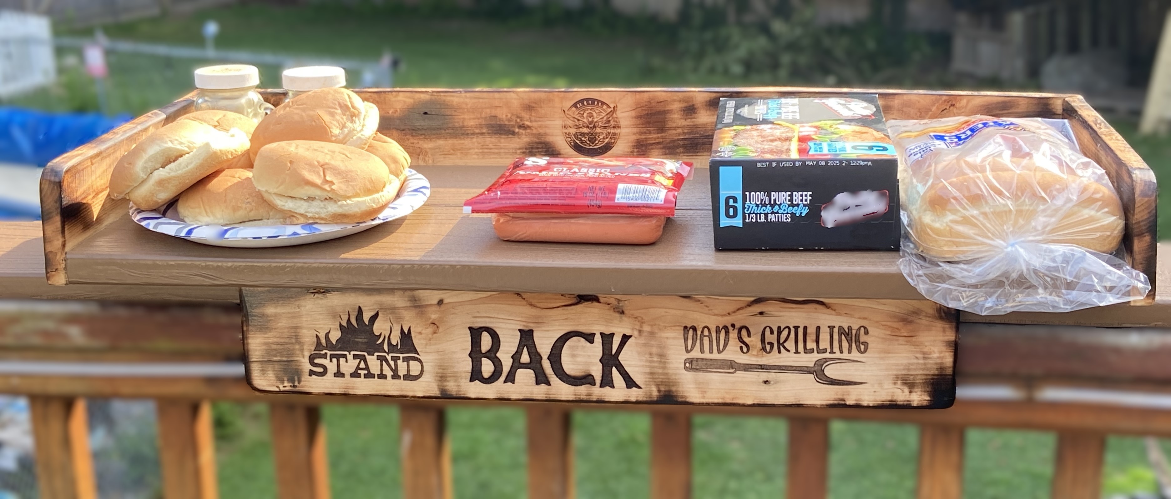 Deck Rail Table Tray