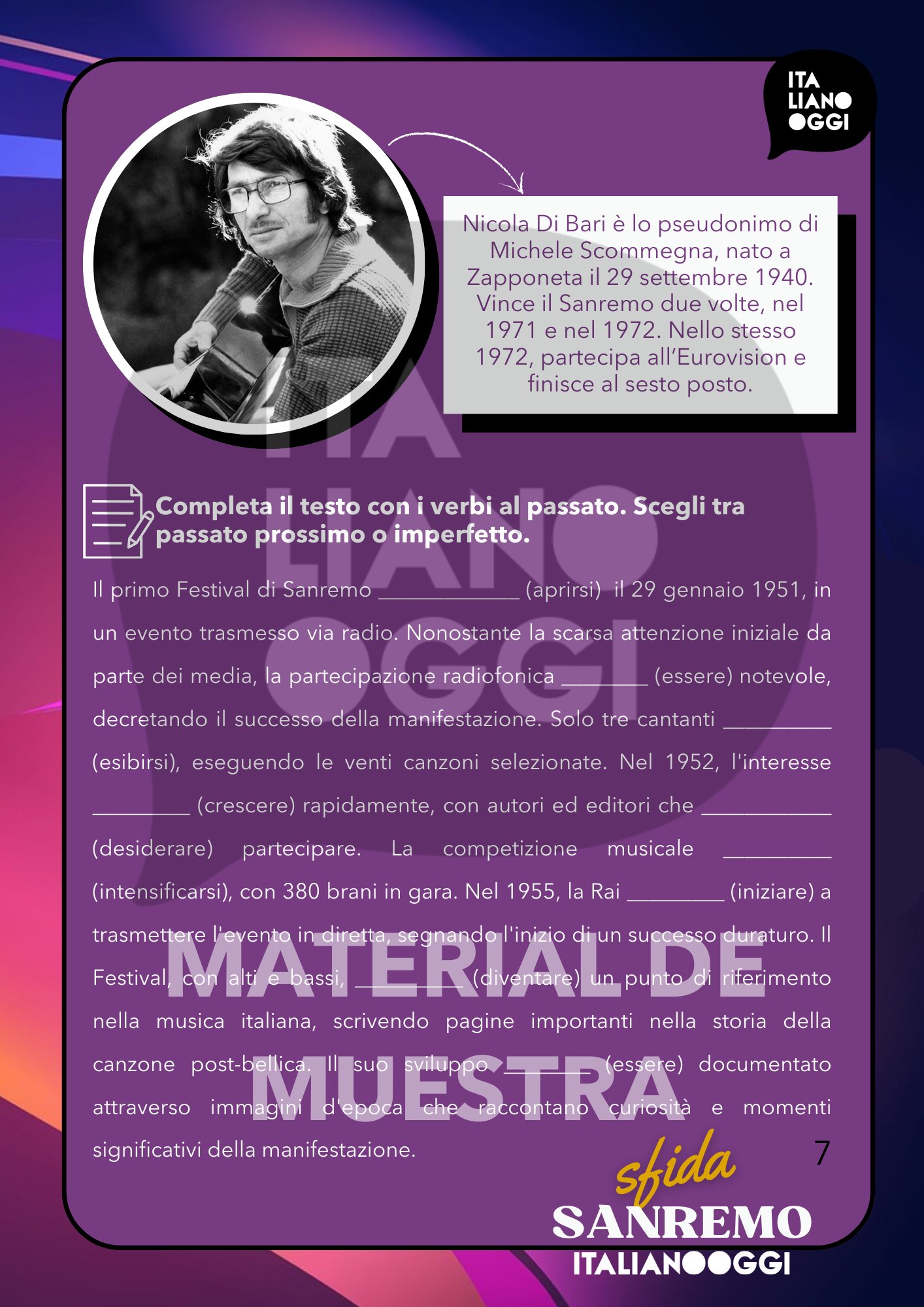 E-book Sfida di Sanremo