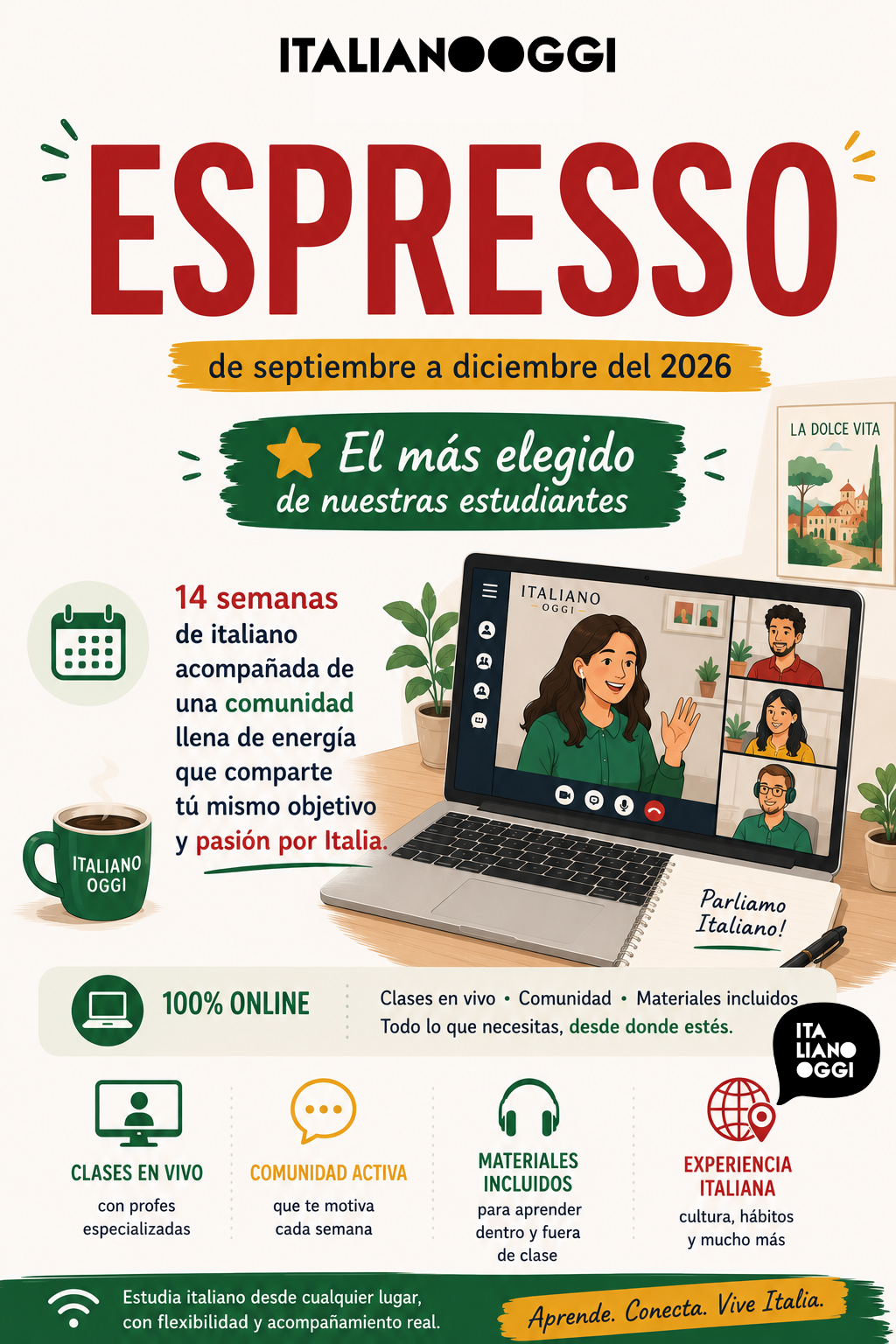 ESPRESSO: El Clásico Perfecto - SEPTIEMBRE/DICIEMBRE 2026