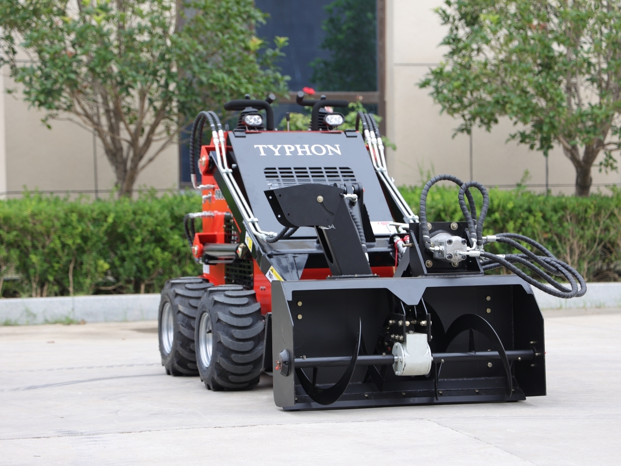 TYPHON Skid Steer Loader Snow Blower Attachment USA With Ultimate Tool