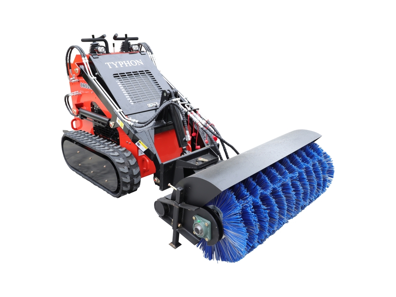 USA-Made Skid Steer Loader Sweeper Attachment – Ultimate Cleaning Power for You