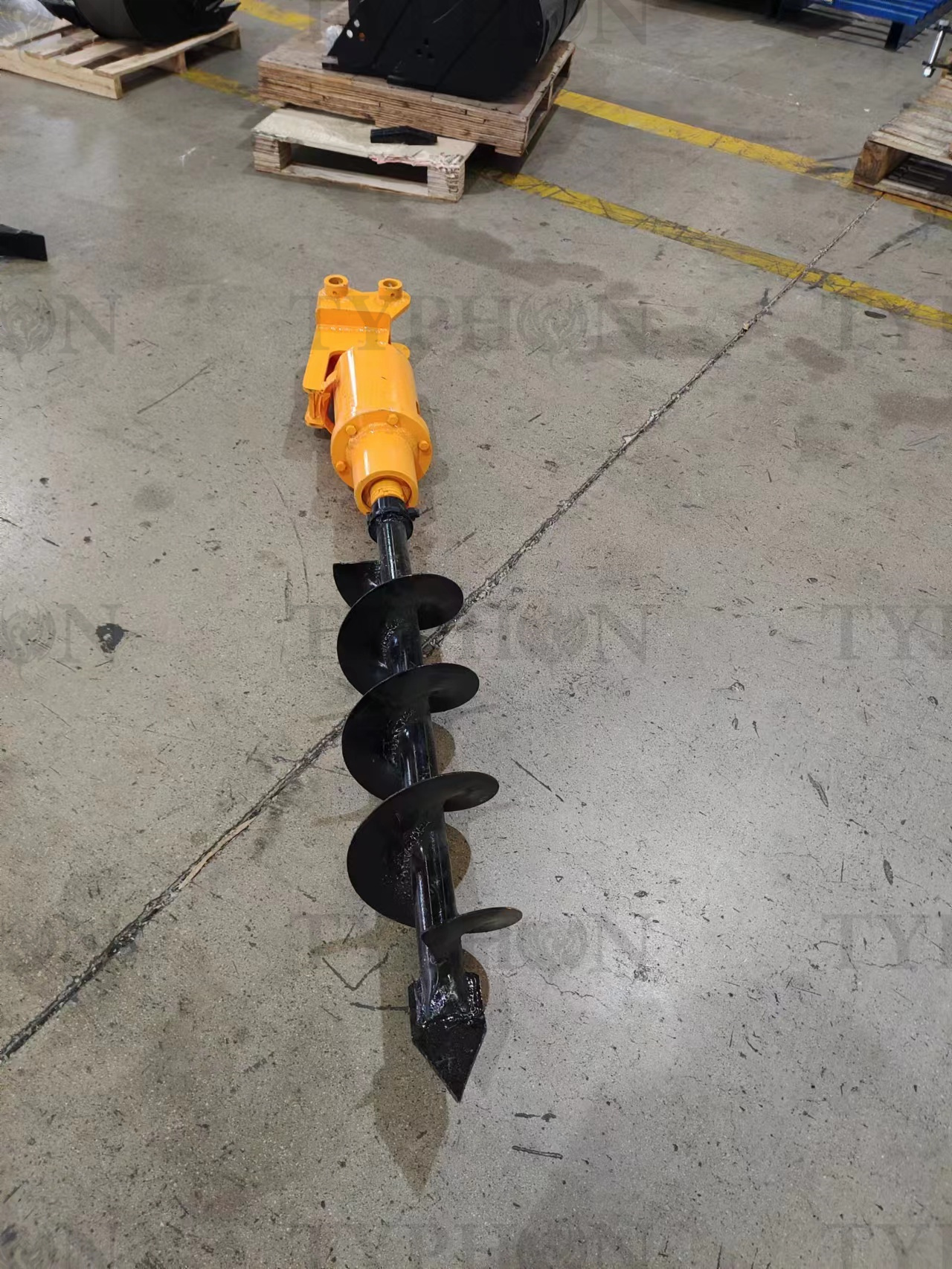 2.5 Ton Excavator Earth Auger – 8-Inch Hydraulic Post Hole Digger for Precision Digging