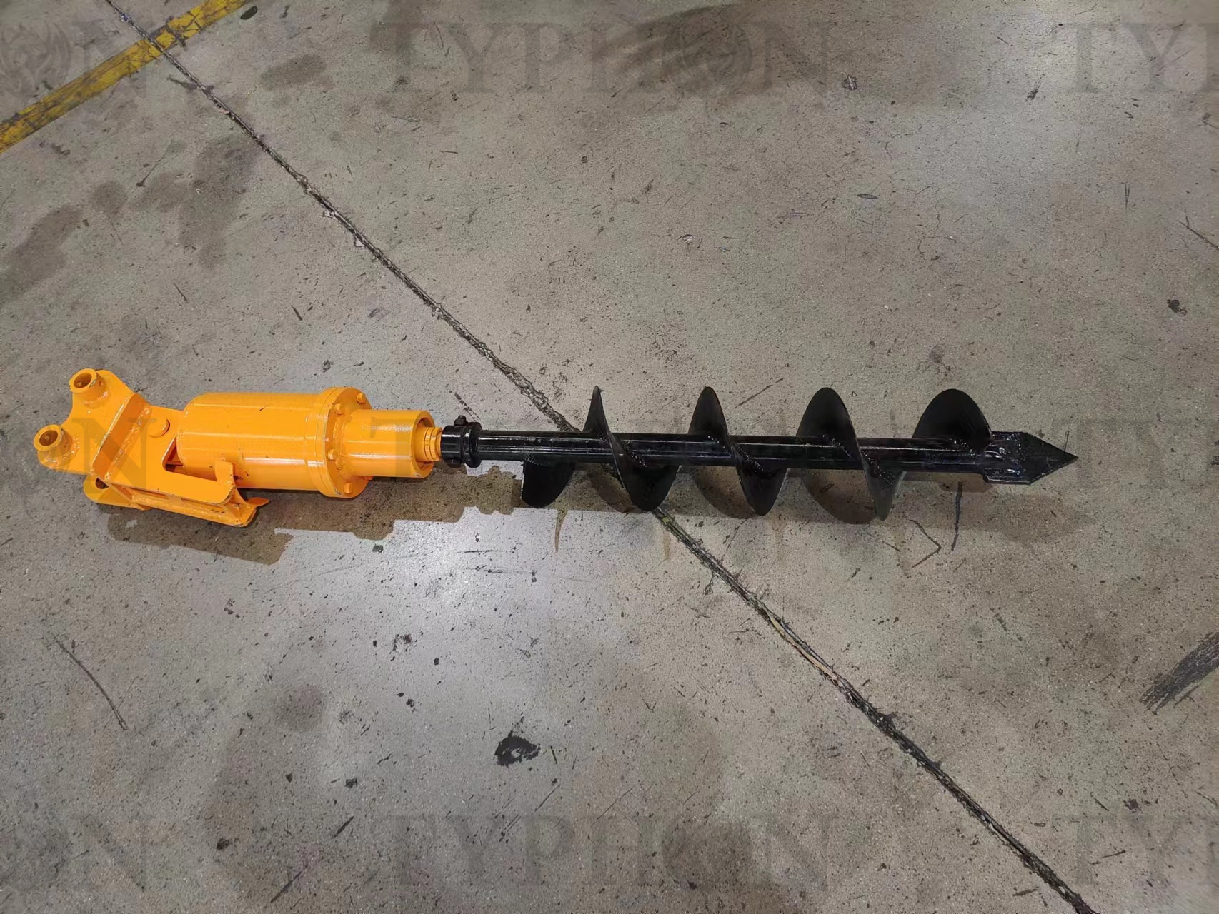 2.5 Ton Excavator Earth Auger – 8-Inch Hydraulic Post Hole Digger for Precision Digging