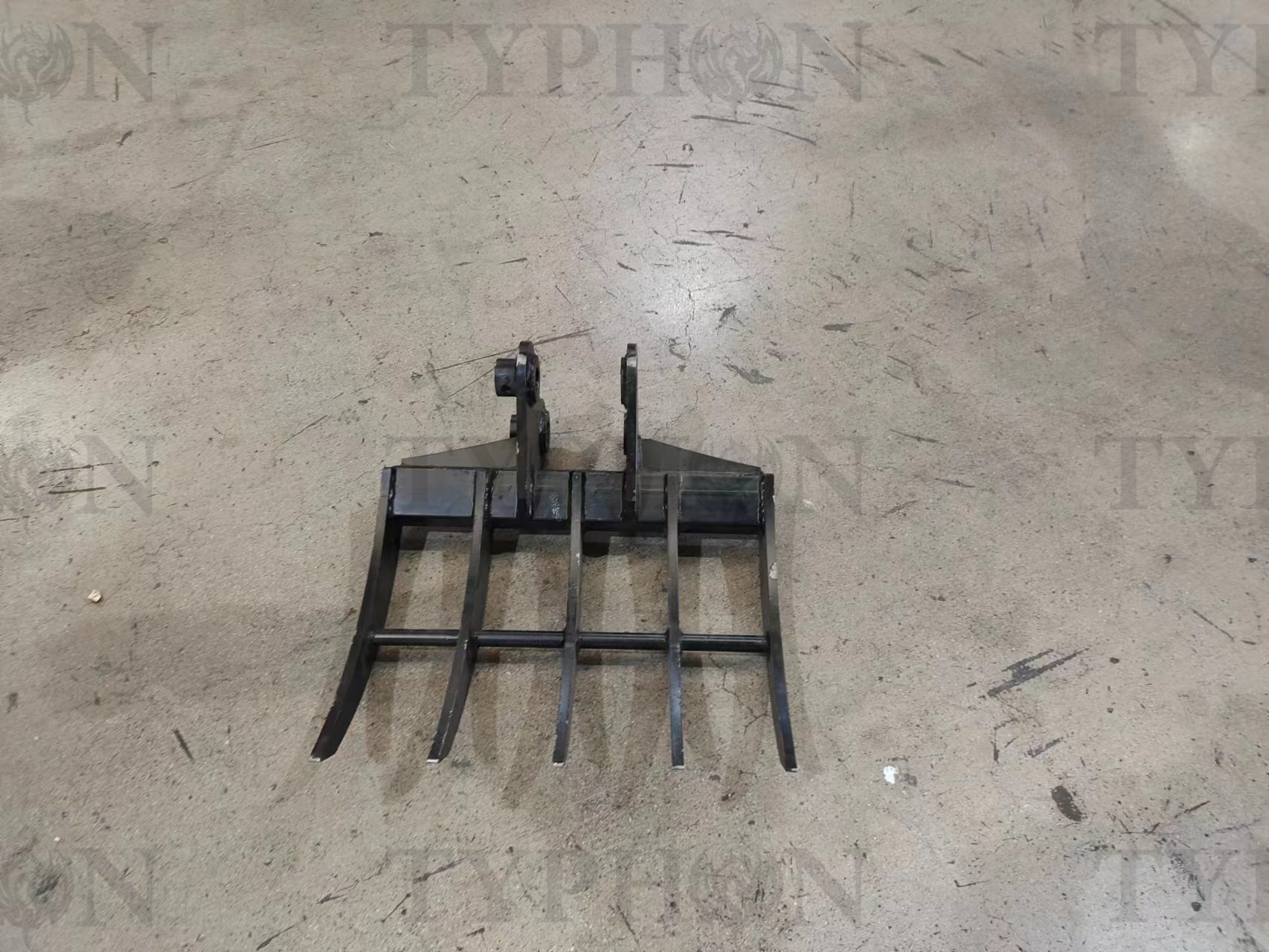 Mini Excavator Rake 22'' Attachment | TYPHON Accessory for 2-3.5 Ton Diggers