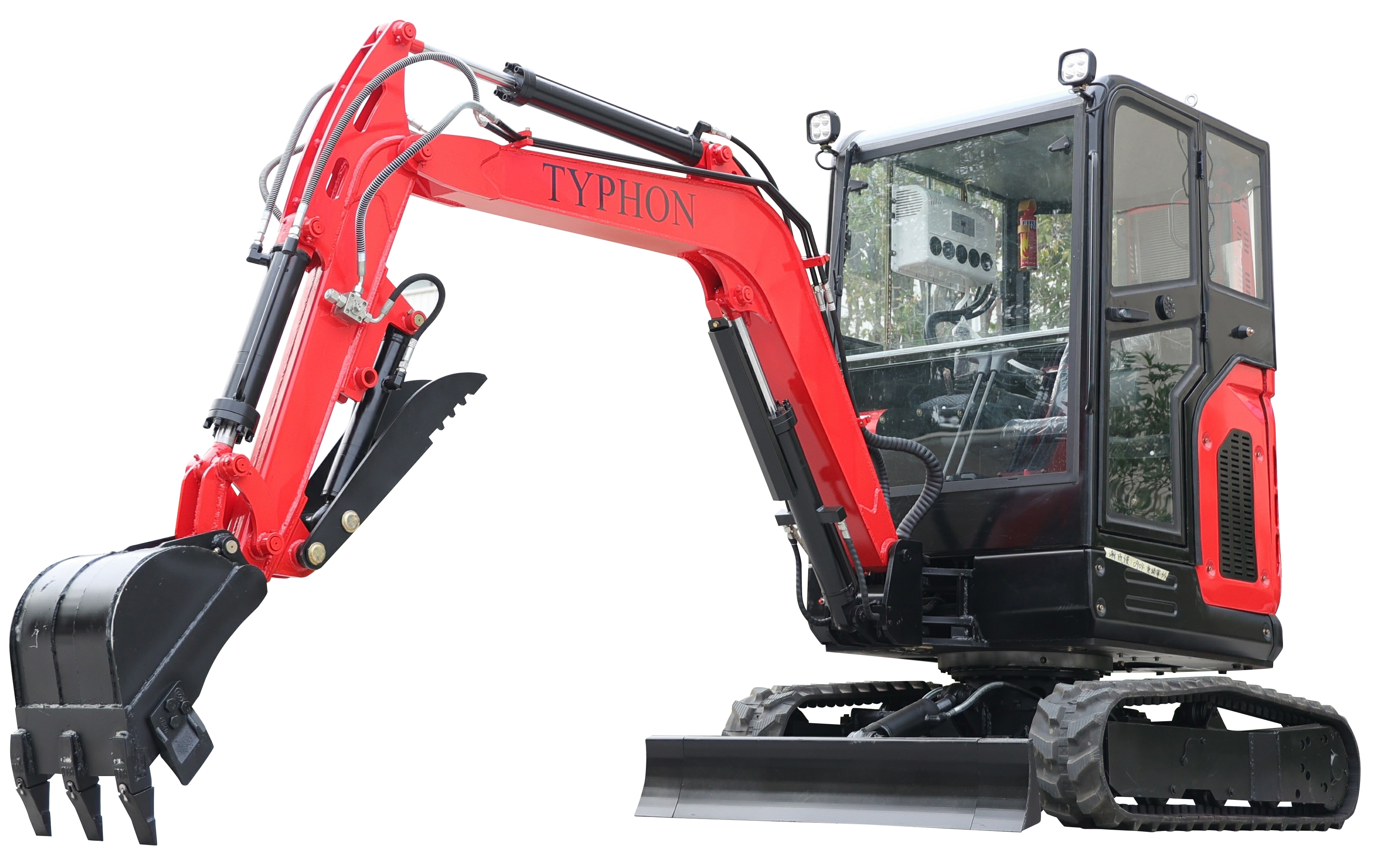 TYPHON TERROR X2 Mini Excavator 2.7 Ton - EPA Compliant Diesel Perkins Engine USA