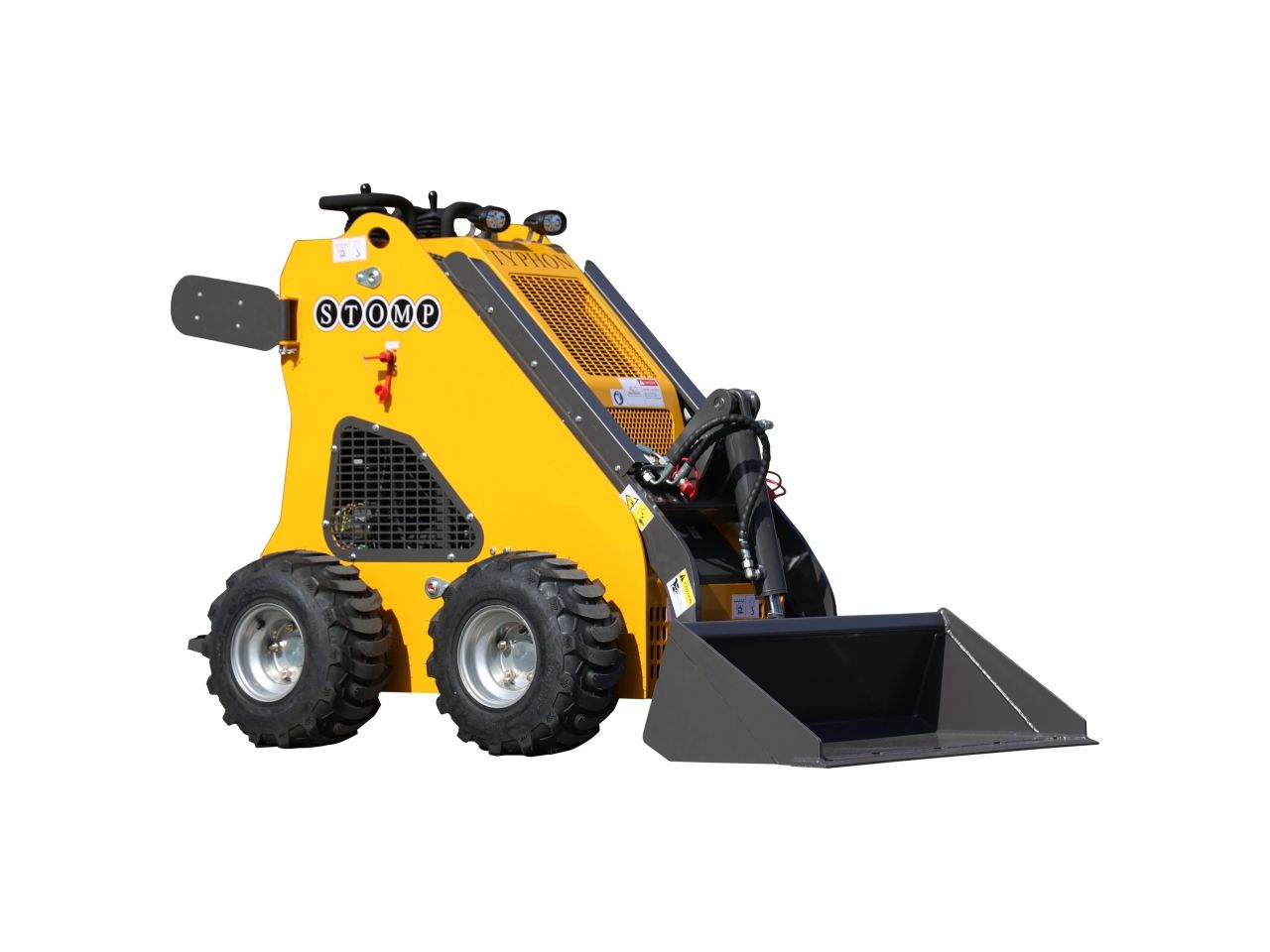New TYPHON STOMP 1,600lbs Mini Skid Steer – 13.5hp Gas Engine EPA Certified USA