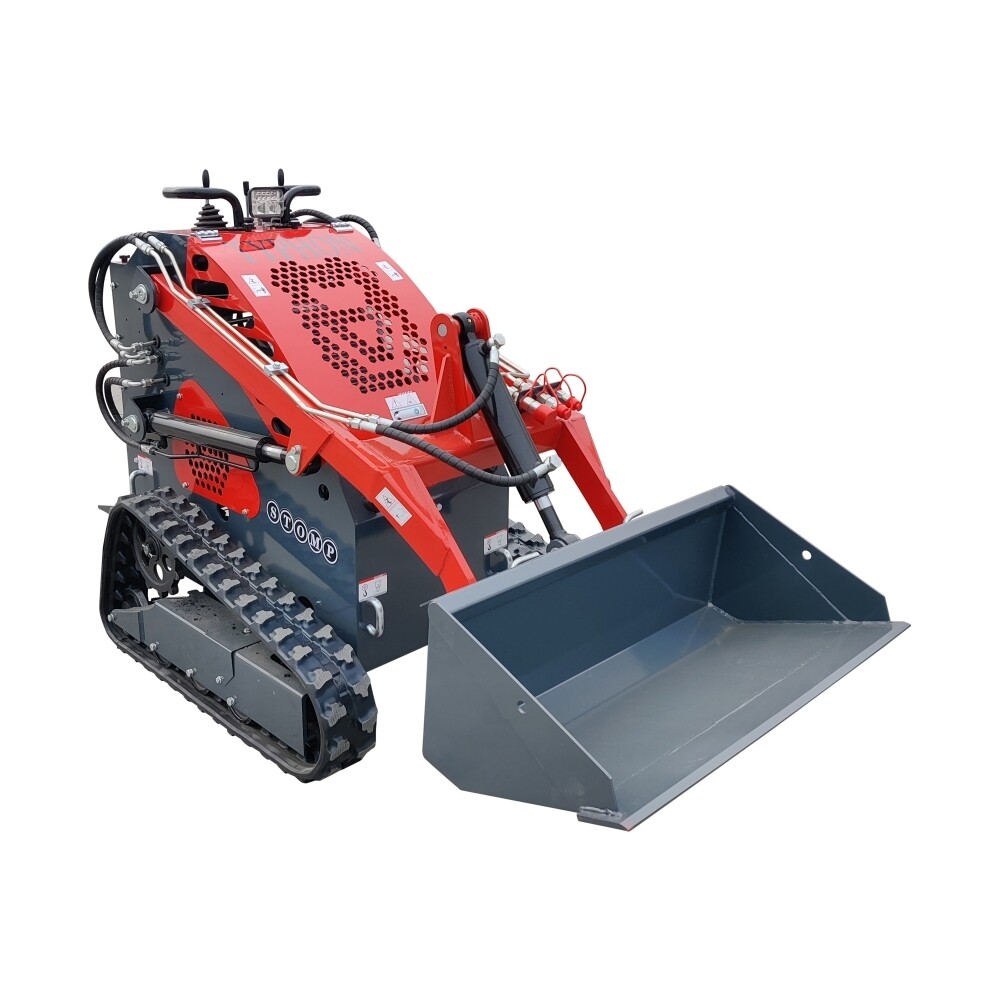 STOMP 1,760lbs Mini Skid Steer – 13.5hp Gas Engine, EPA Certified, USA