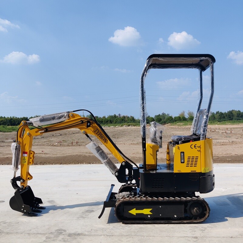 1 Ton TYPHON TERROR X STORM Mini Excavator – Hydraulic Thumb, Canopy, Bucket, USA