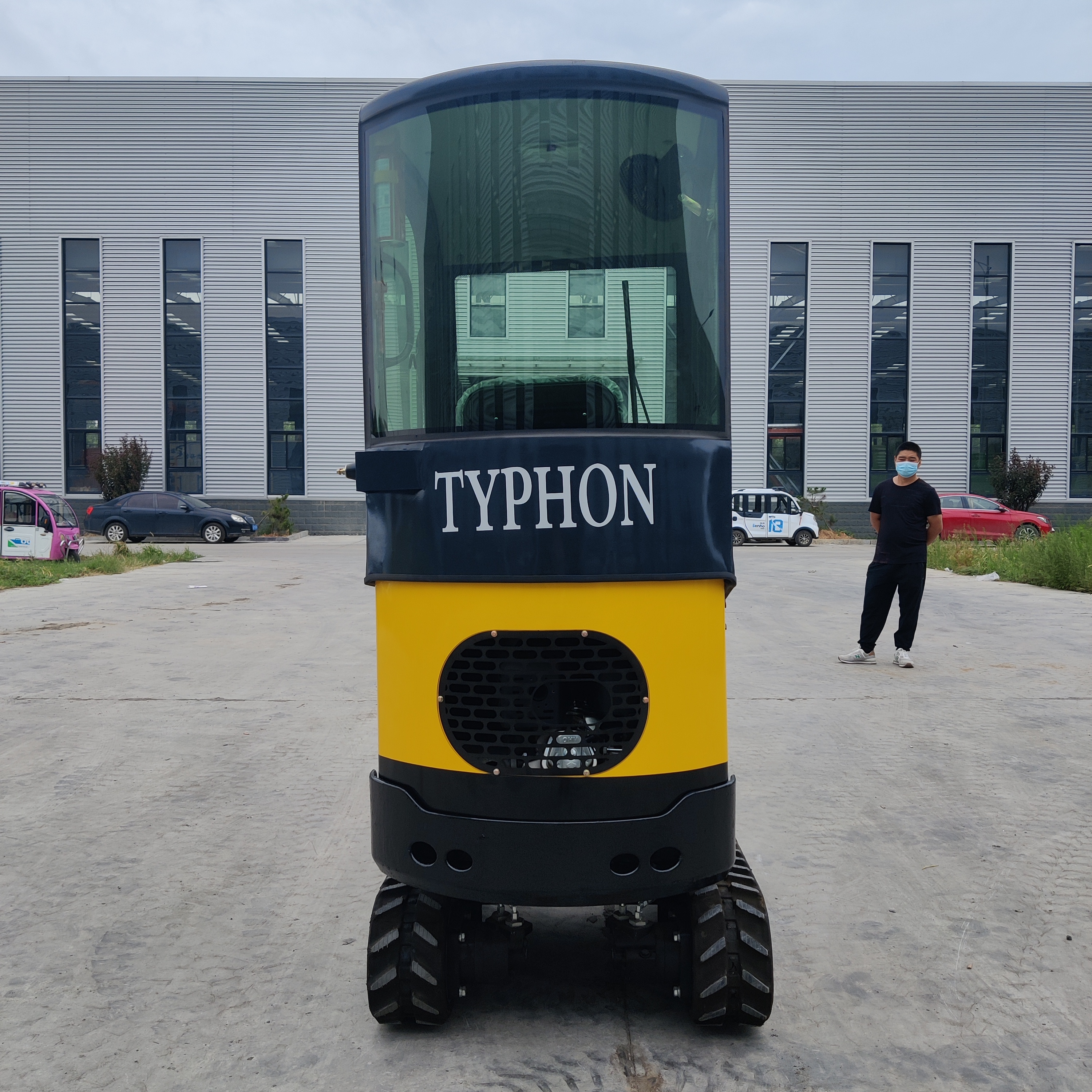 TYPHON Terror X Mini Excavator: 2,500lb Trench Digger with Cabin | USA