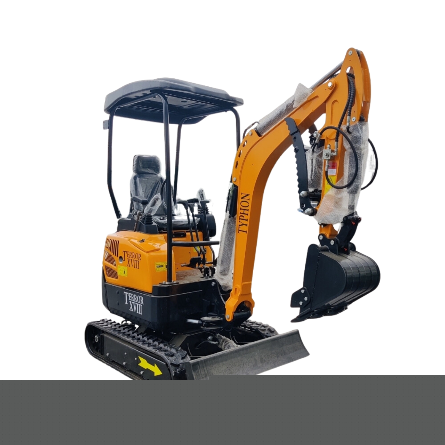 TYPHON TERROR XVIII Mini Excavator – 4000lbs Digger with 0.03 cbm Bucket, USA