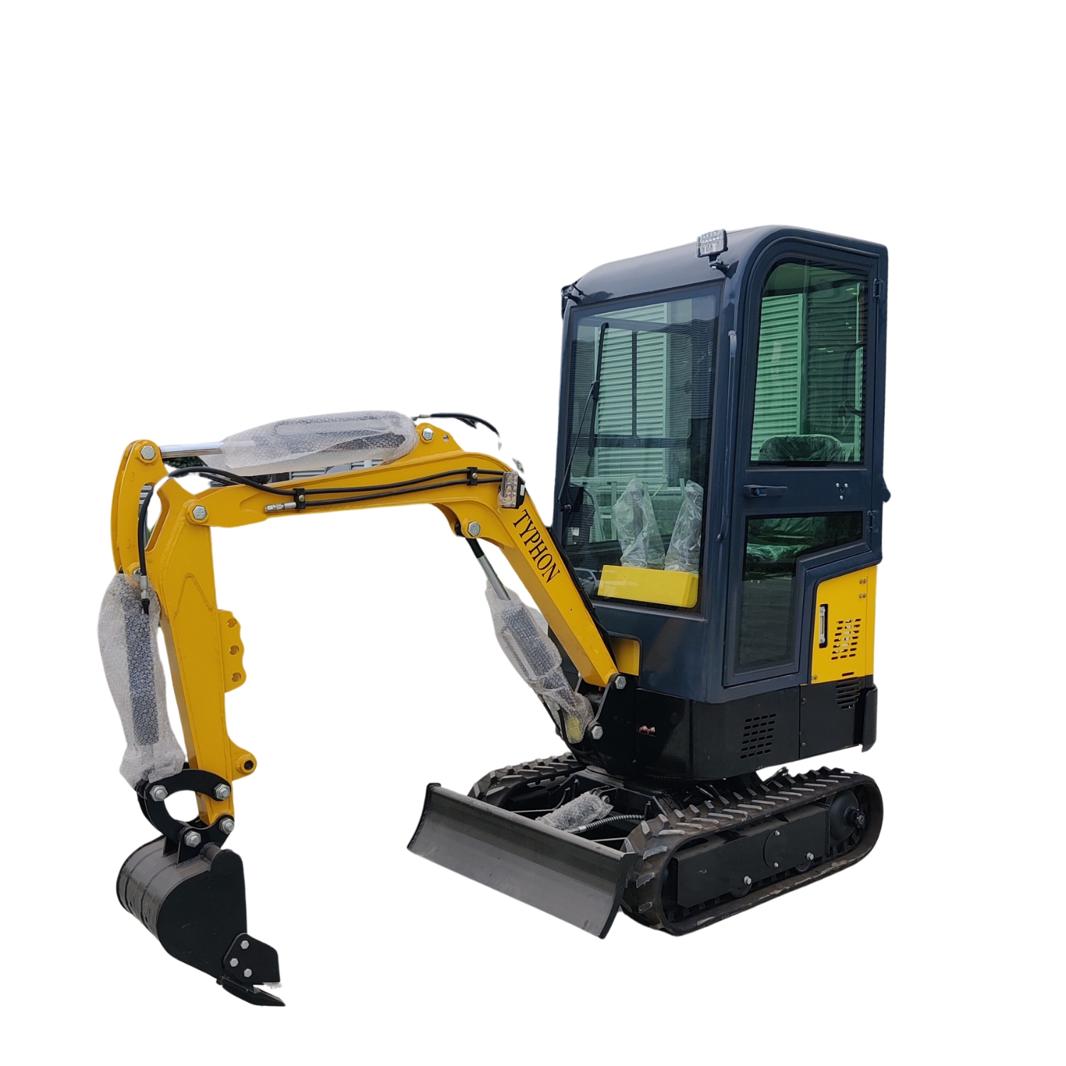 TYPHON Terror X Mini Excavator: 2,500lb Trench Digger with Cabin | USA