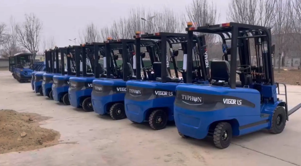 New 2025 TYPHON VIGOR 2 Blue Electric Forklift 2 Ton Lifter Lift Truck Jitney