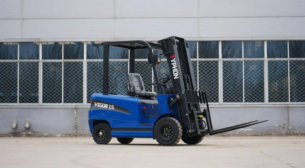 New 2025 TYPHON VIGOR 1.5 Blue Electric Forklift 1.5 Ton Lifter Lift Truck Jitney