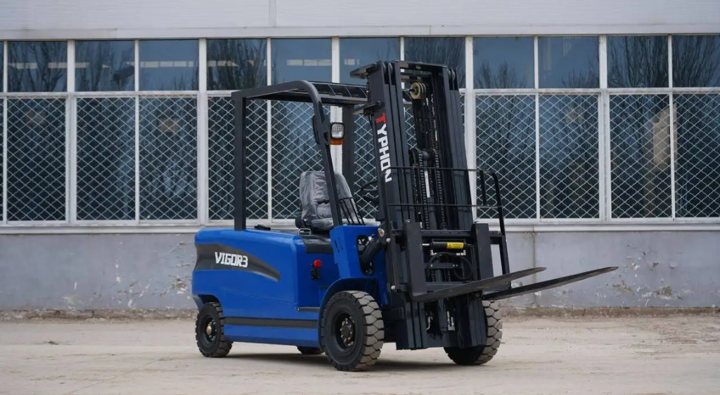 New 2025 TYPHON VIGOR 3.0 Blue Electric Forklift 3 Ton Lifter Lift Truck