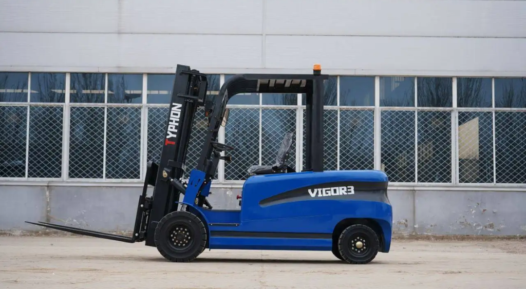 New 2025 TYPHON VIGOR 3.0 Blue Electric Forklift 3 Ton Lifter Lift Truck