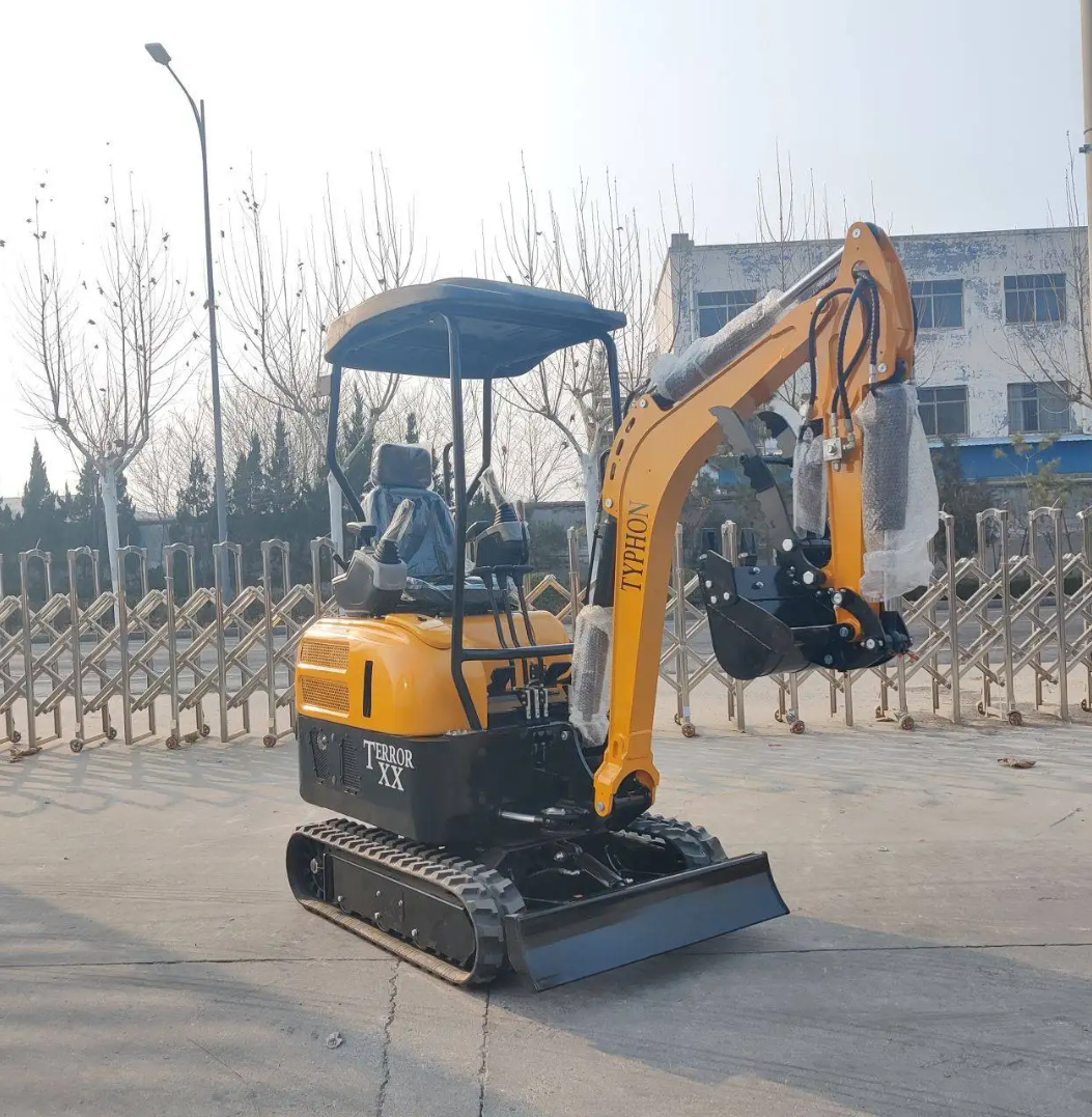 2025 4,000 lb TYPHON TERROR XX Mini Excavator Rubber Track with Kubota D902 Diesel Engine USA