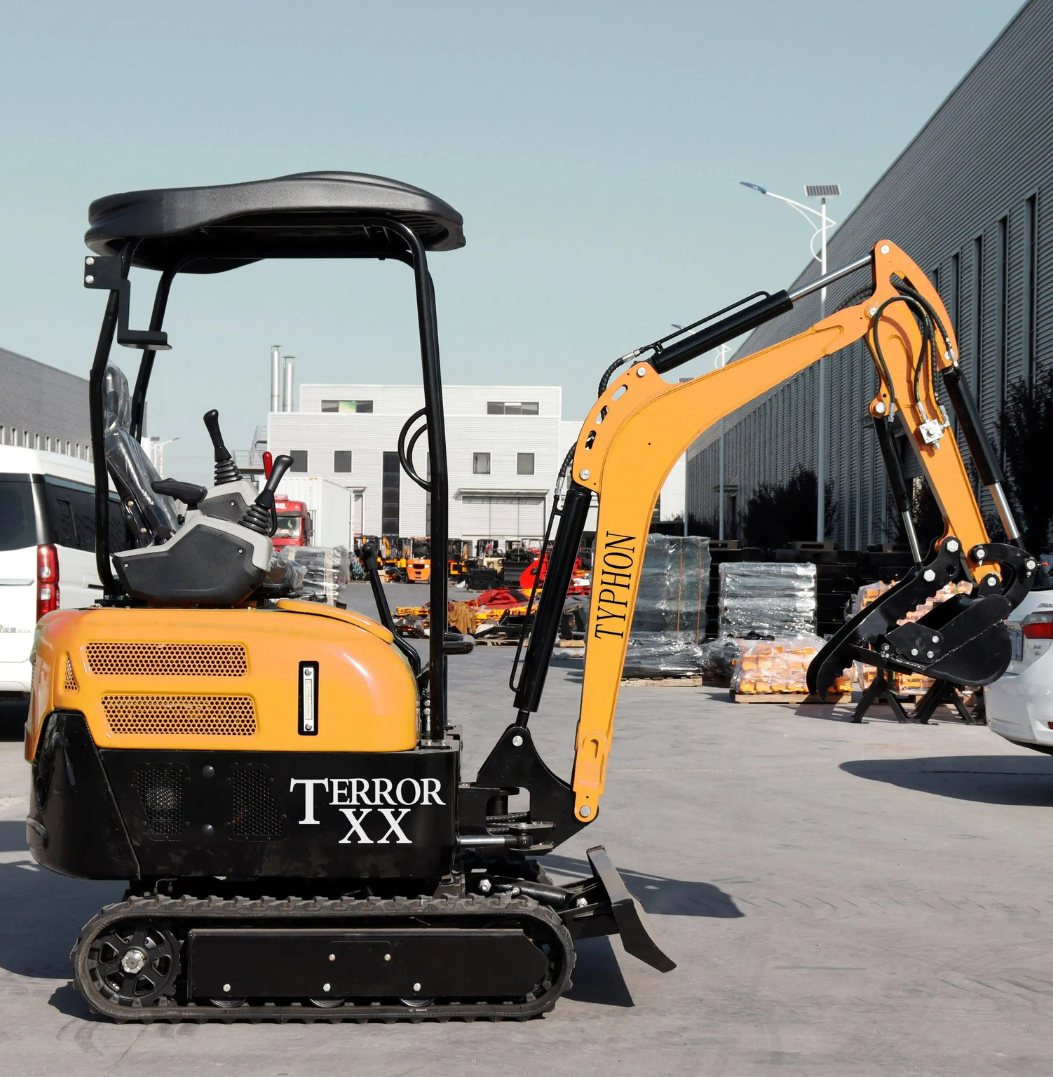 2025 4,000 lb TYPHON TERROR XX Mini Excavator Rubber Track with Kubota D902 Diesel Engine USA