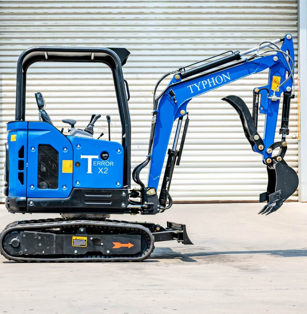 TYPHON TERROR X2 STORM Mini Excavator 2.5 Ton Diesel Kubota V1505 25HP Engine USA
