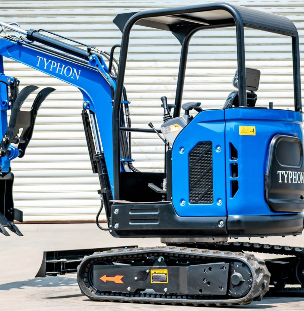TYPHON TERROR X2 STORM Mini Excavator 2.5 Ton Diesel Kubota V1505 25HP Engine USA