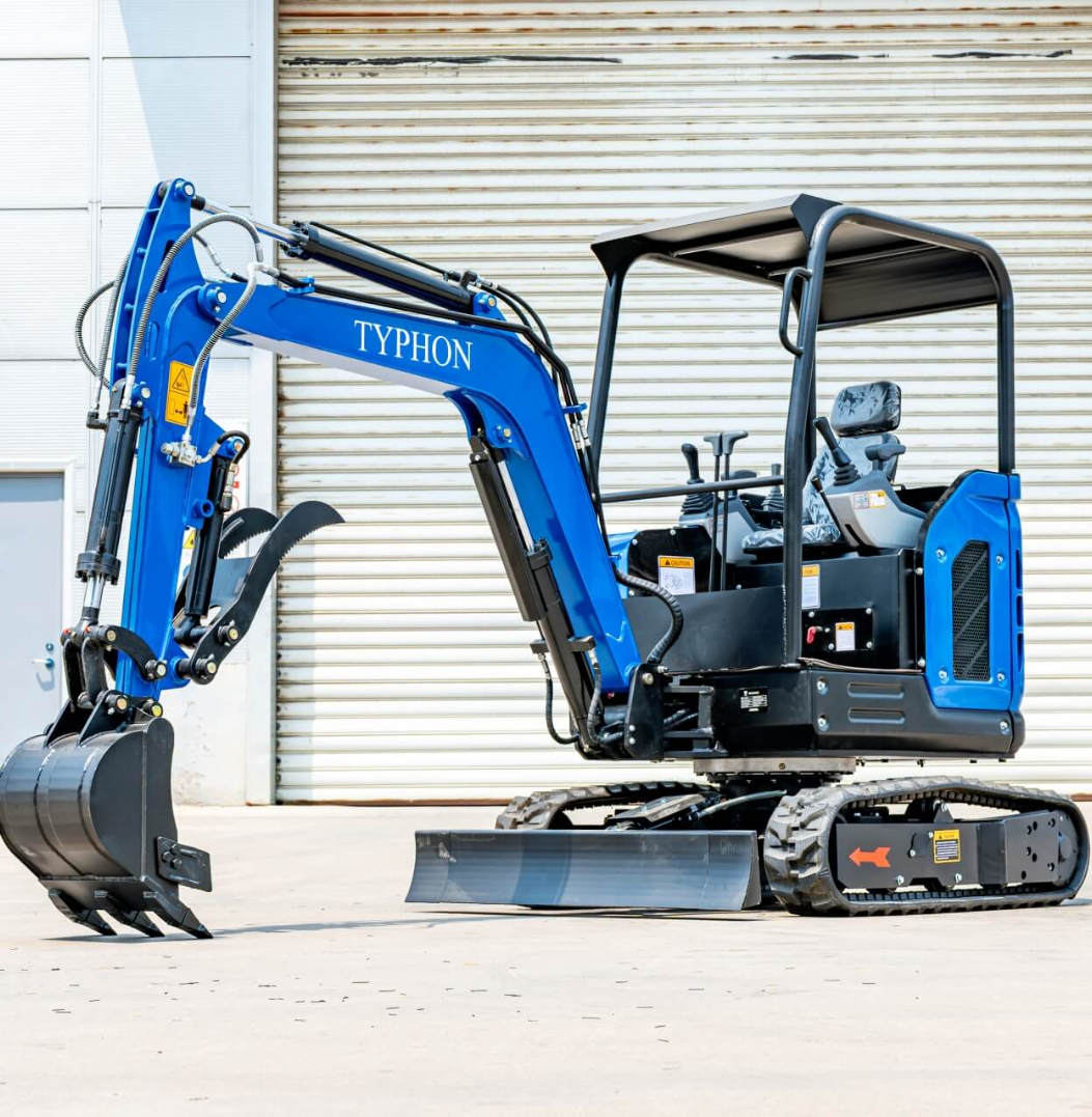 TYPHON TERROR X2 STORM Mini Excavator 2.5 Ton Diesel Kubota V1505 25HP Engine USA