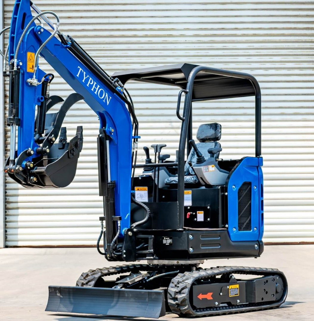 TYPHON TERROR X2 STORM Mini Excavator 2.5 Ton Diesel Kubota V1505 25HP Engine USA