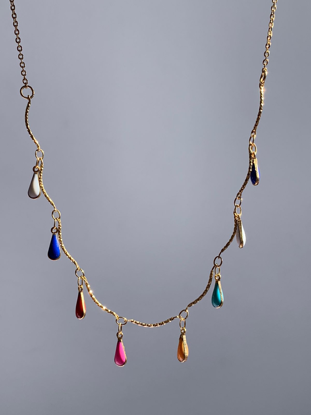Choker Colorful Drops