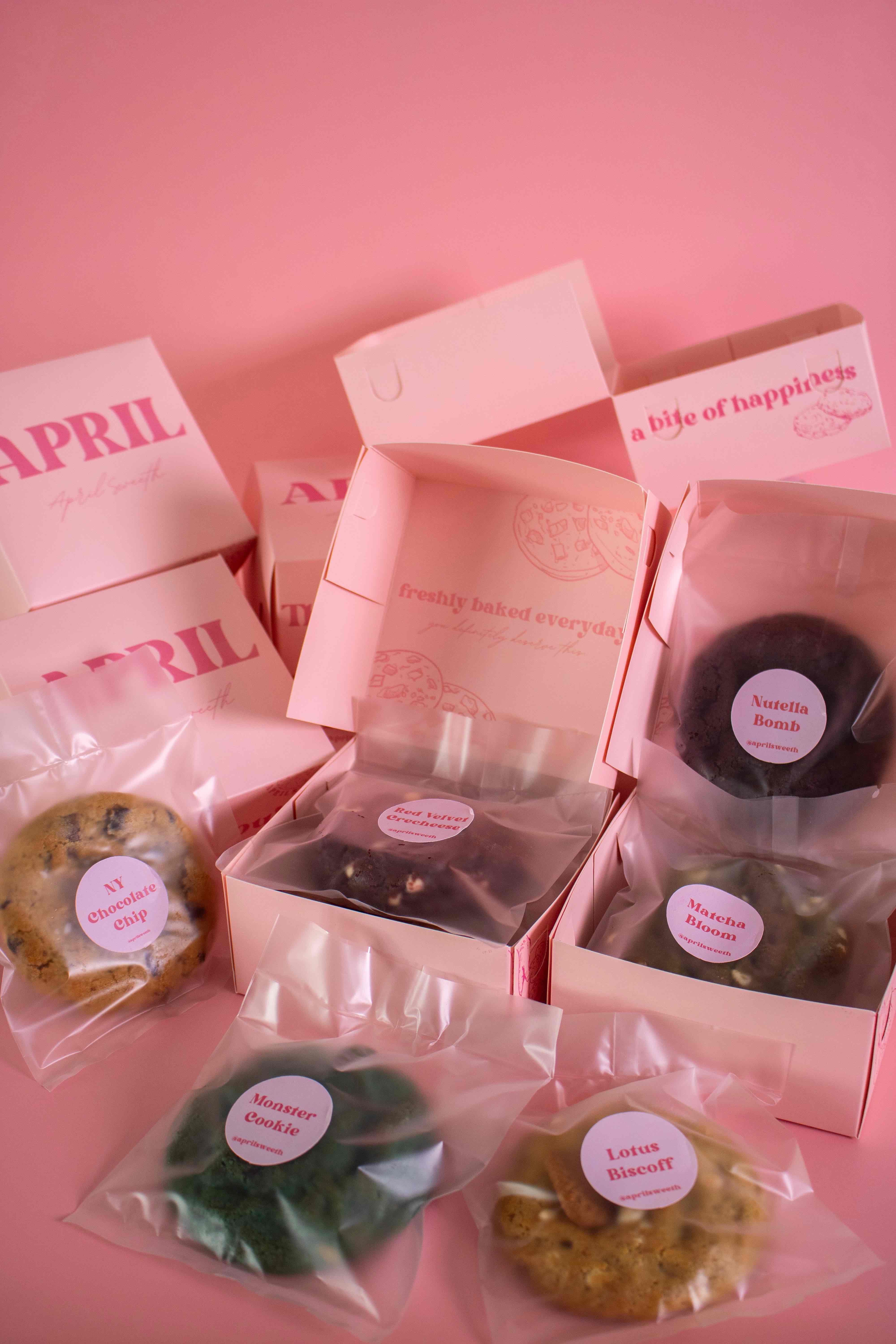 Box of 6 Soft Baked Cookies AprilSweeth