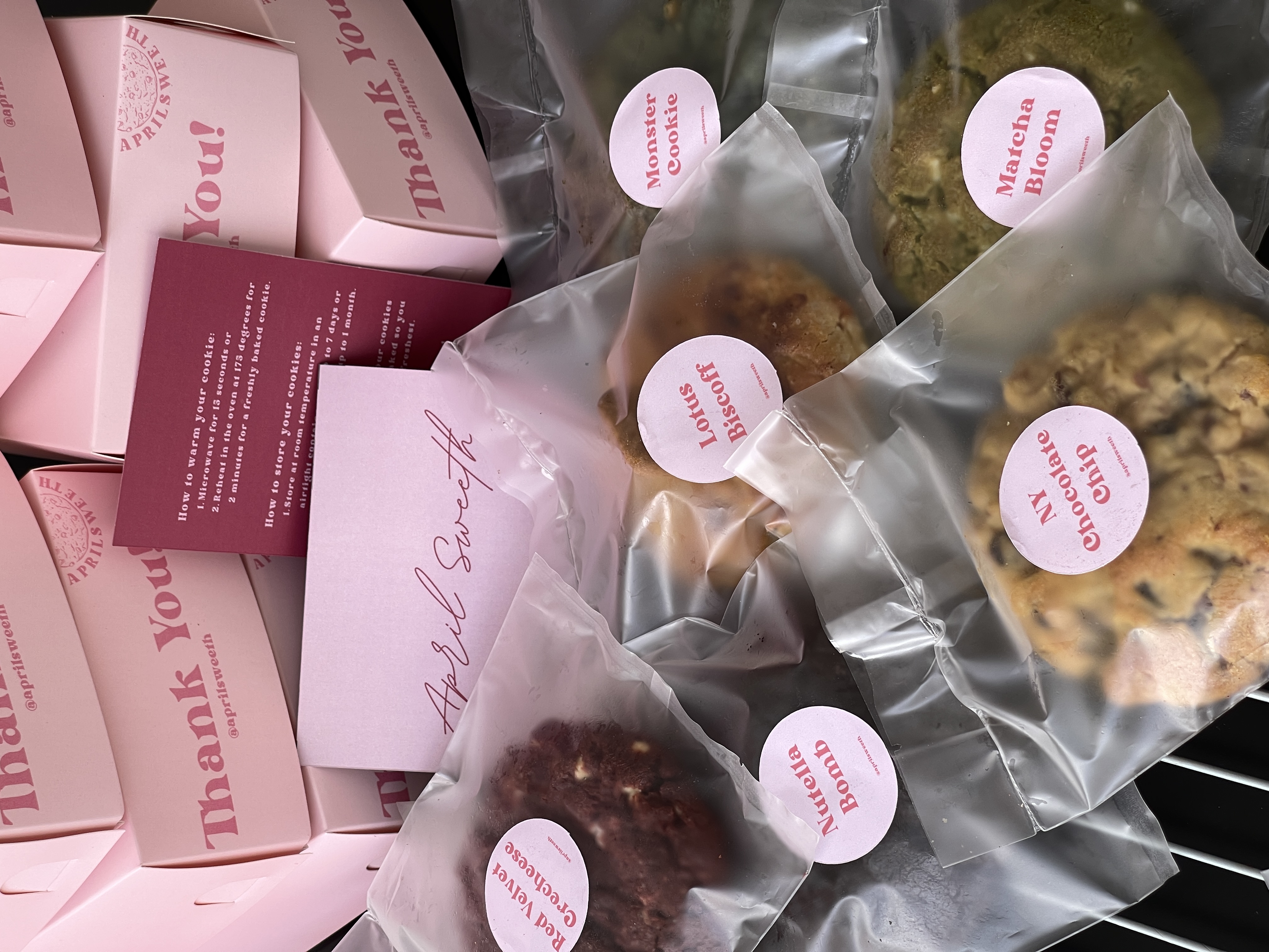 Box of 6 Soft Baked Cookies AprilSweeth