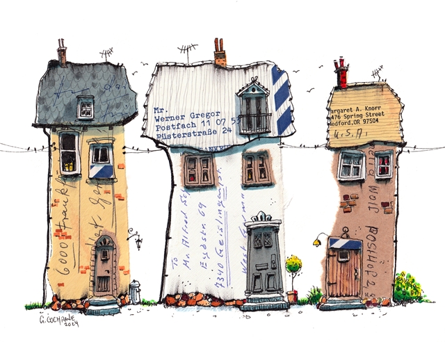 Original Artwork of Whimsical Houses