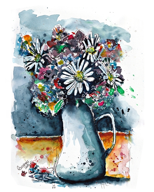 Watercolor Floral Painting