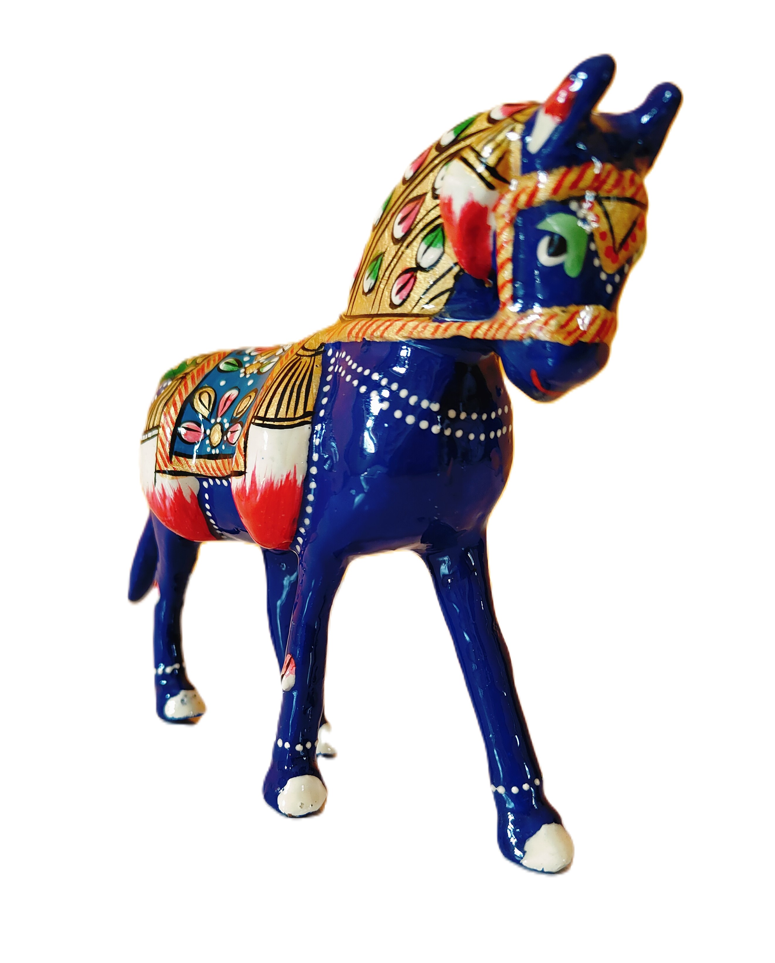 Metal Decorative Horse Figurines, Hand Painted, Home and Office Accents Assorted Styles