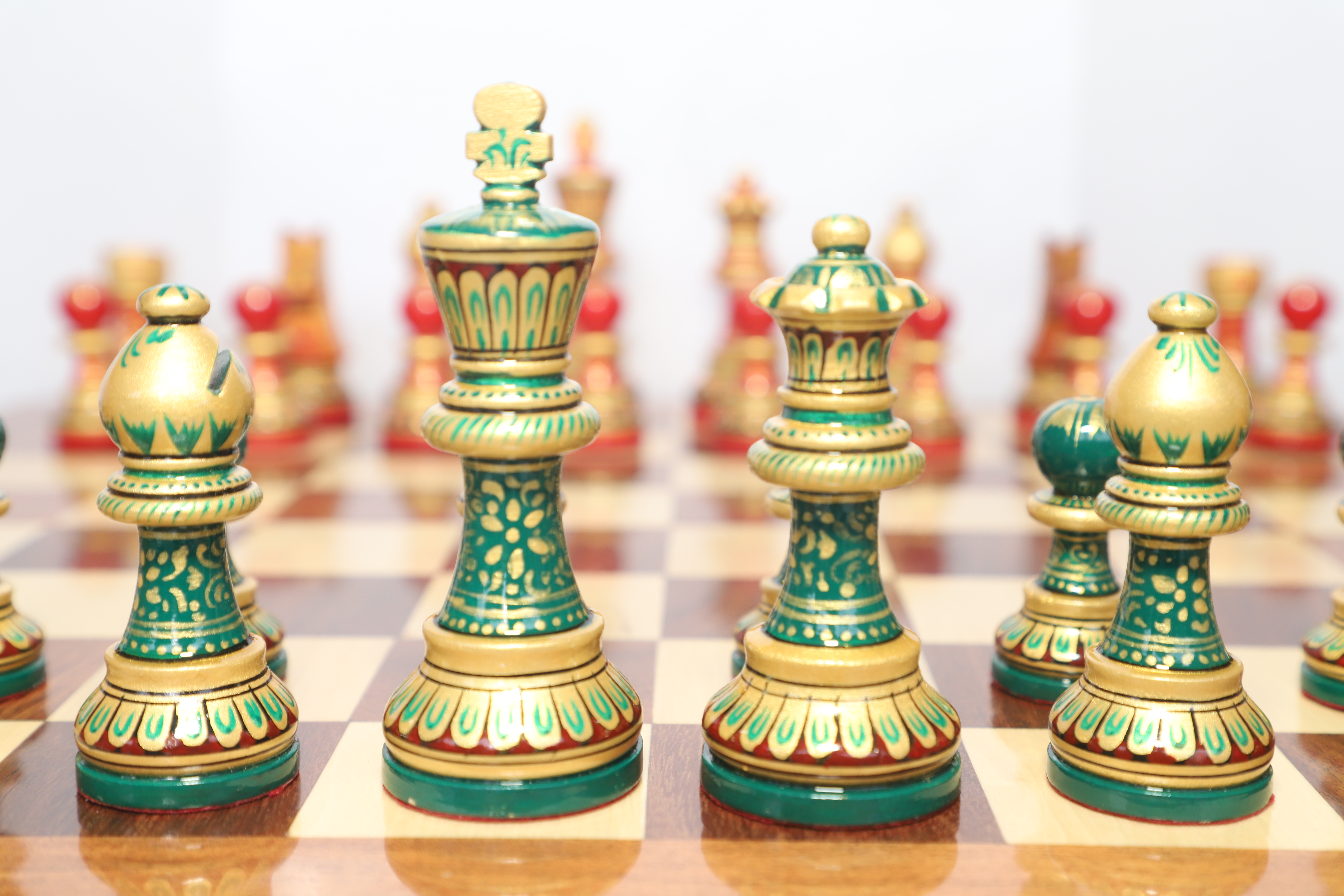 Folding Wooden Magnetic Chess Board Set with Magnetic Pieces 16 INCH