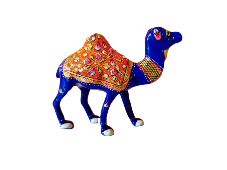 Hand Painted Metal Camel Figurines Home Decor & Gift Set Metal Figurine