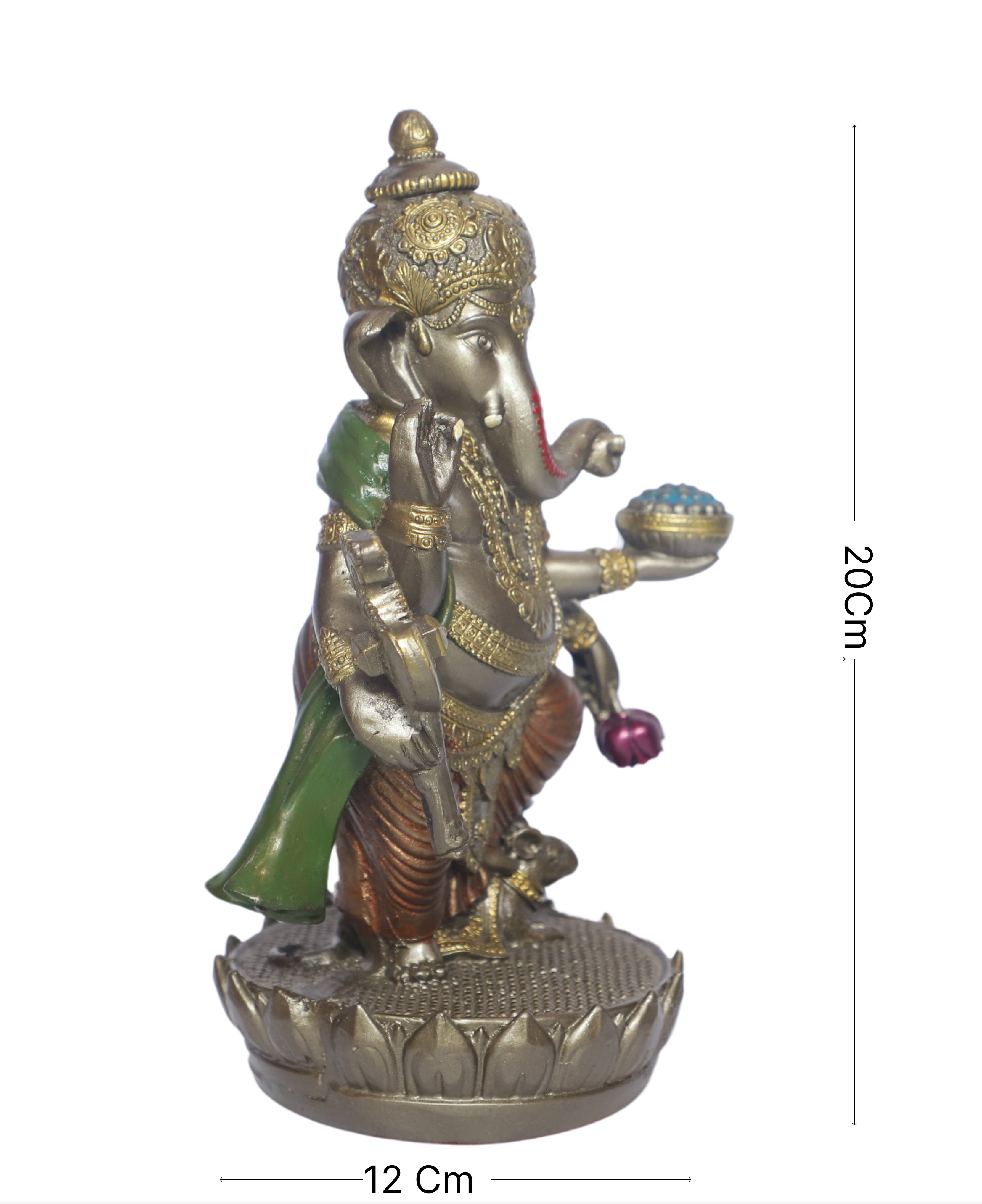 Lord Ganesha Statue - Hindu Deity Figurine for Home, Office, Bedroom, Living Room, Dining Room, Hallway