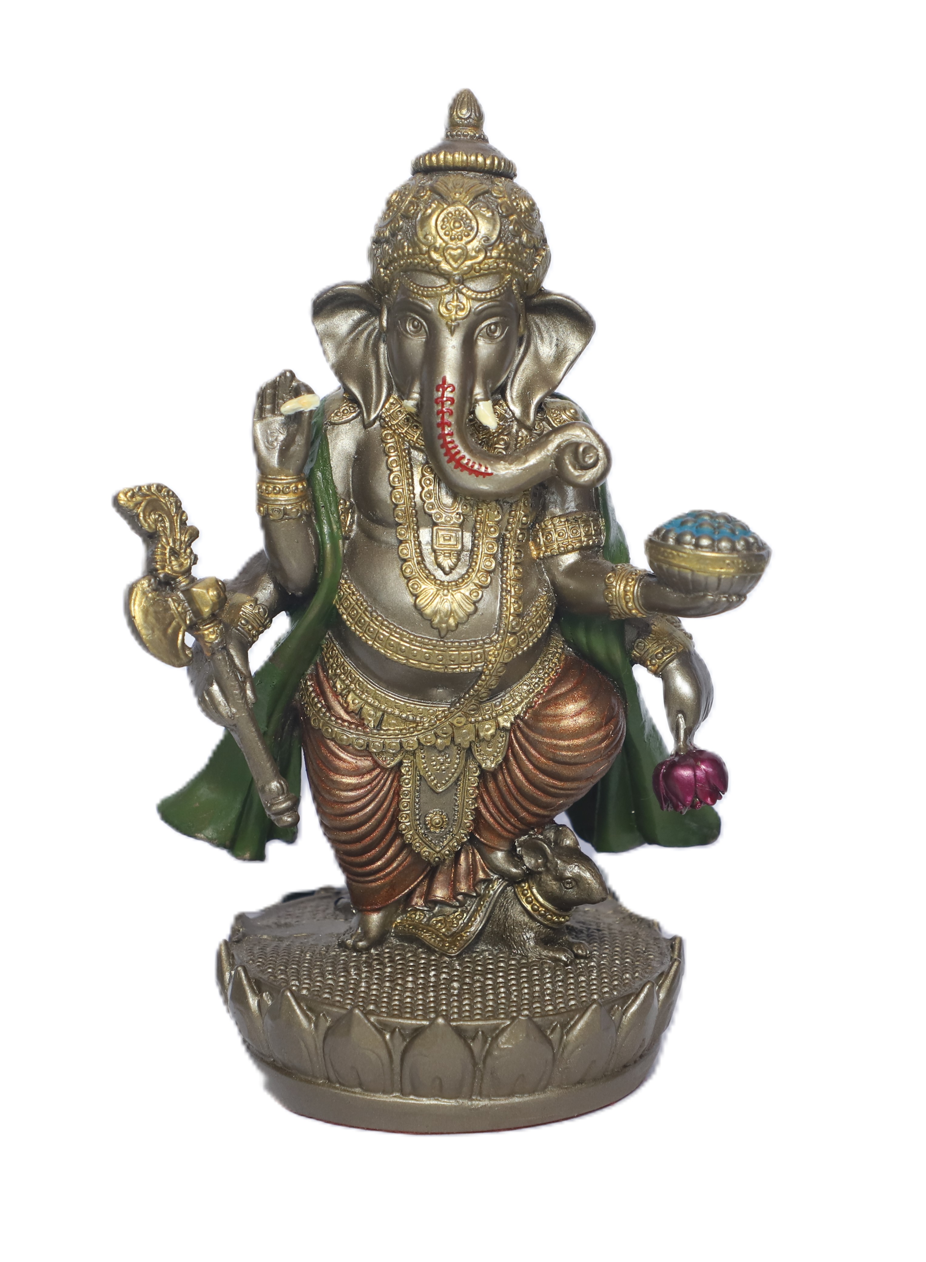 Lord Ganesha Statue - Hindu Deity Figurine for Home, Office, Bedroom, Living Room, Dining Room, Hallway