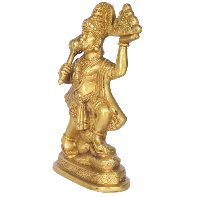 Brass Hanuman Idol for Puja | Solid Brass Hanuman Murti