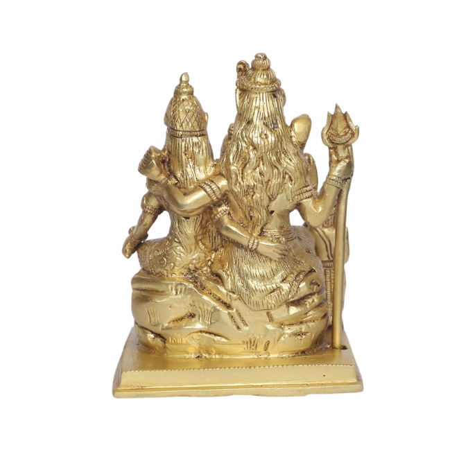  Brass Shiva Parivar Idol – Handcrafted Hindu God Family Statue for Pooja Room, Vastu & Home Temple Decor | Lord Shiva, Parvati, Ganesha, Kartikeya Murti – Shree Shyam Handicrafts