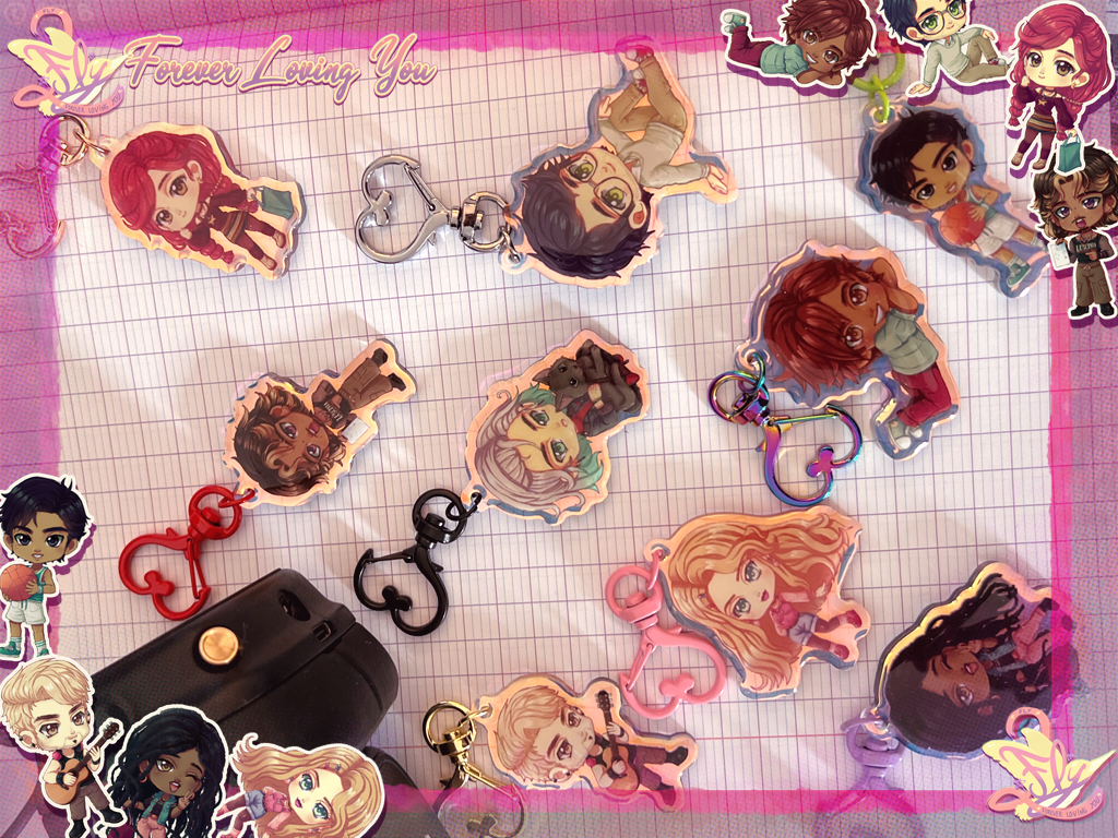 PORTE-CLÉ CHIBI - FLY : FOREVER LOVING YOU