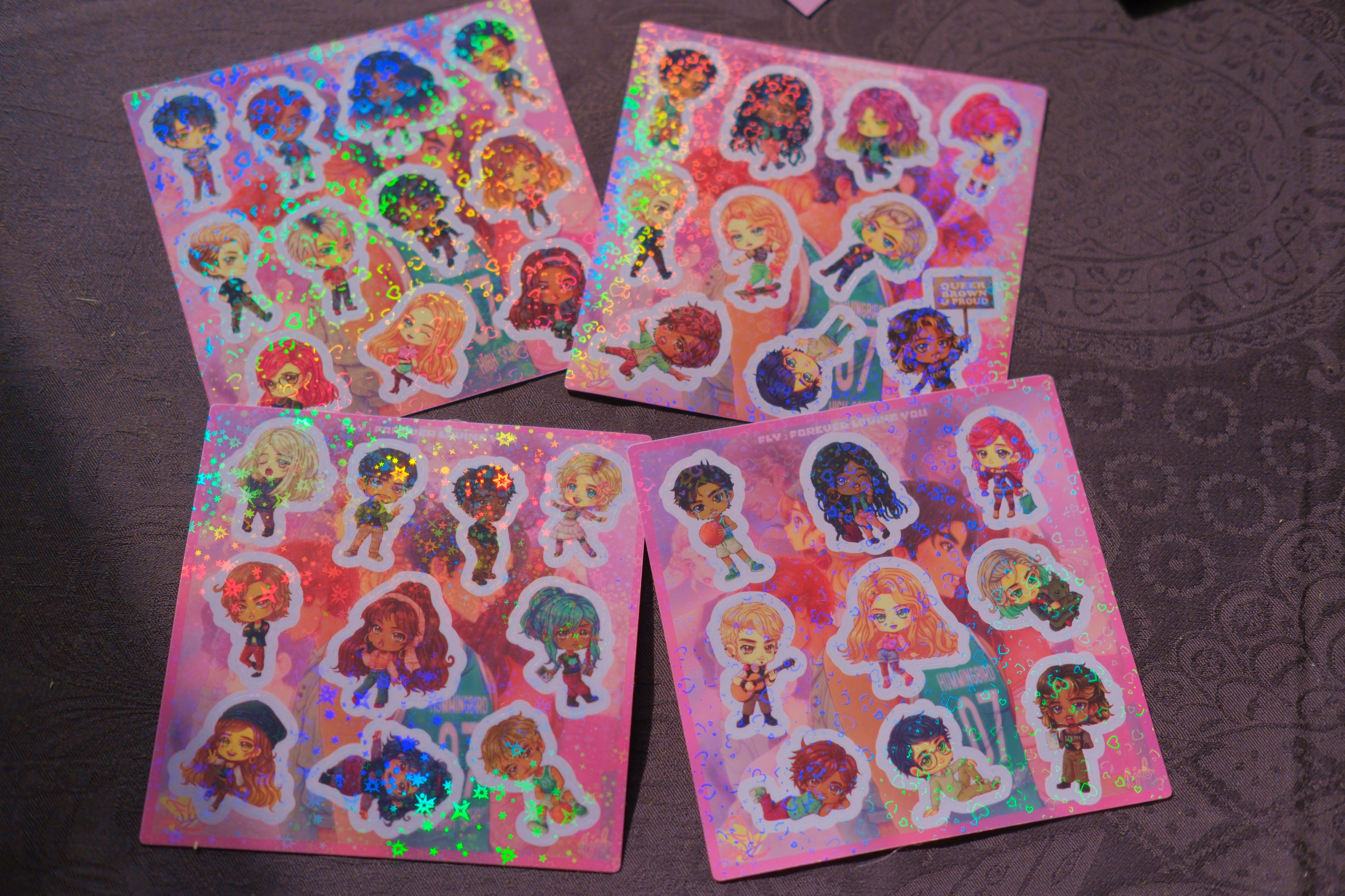 PLANCHE DE STICKERS - FLY : FOREVER LOVING YOU