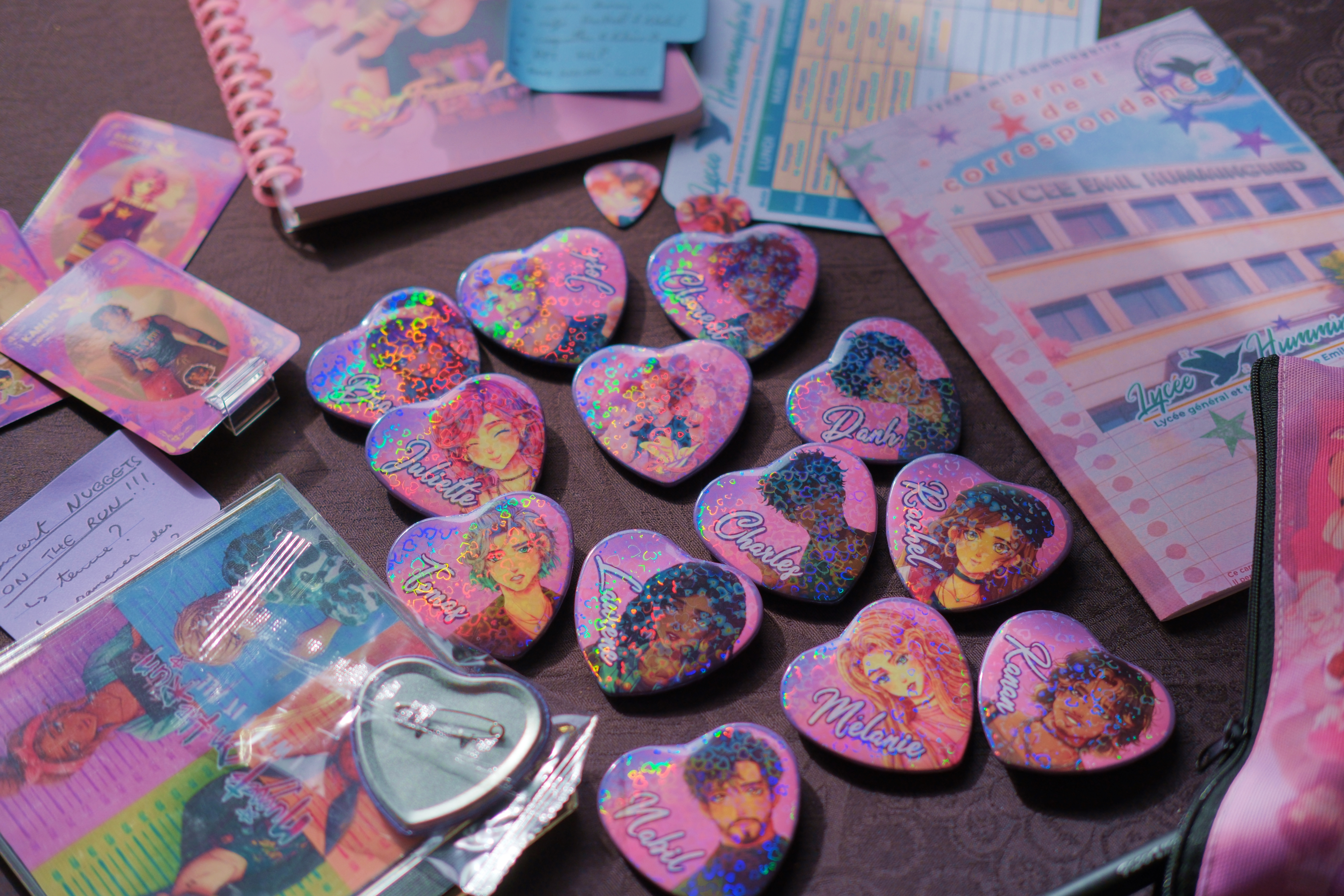 BADGES EN FORME DE CŒUR FLY : FOREVER LOVING YOU