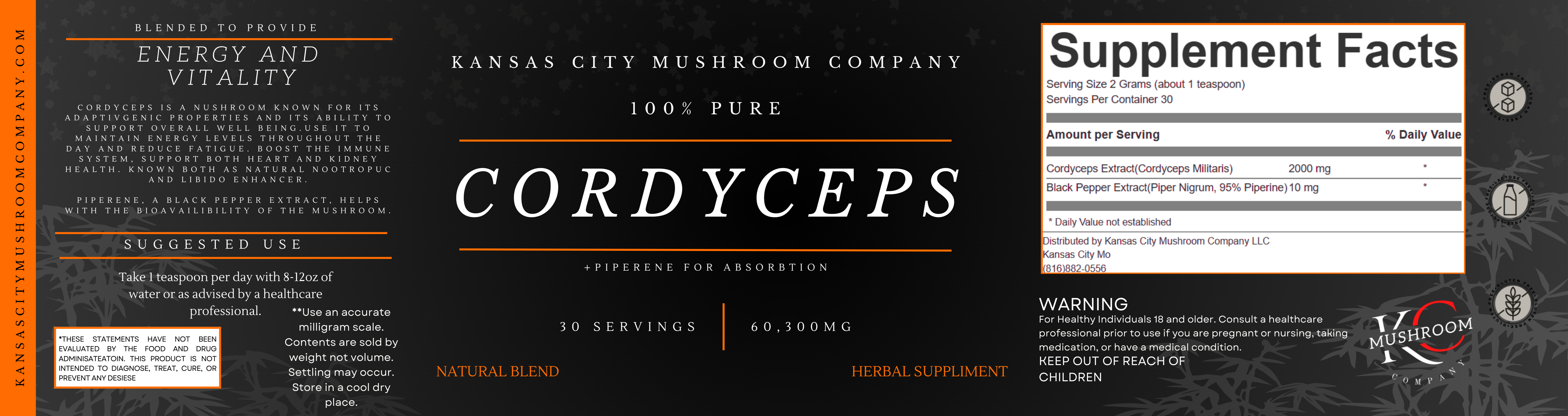 Cordyceps Powdered Blend