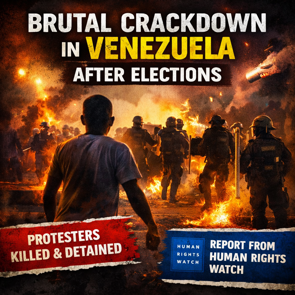 ARTICULO DE PRENSA-Venezuela Brutal Crackdown on Protesters Voters Human Rights Watch