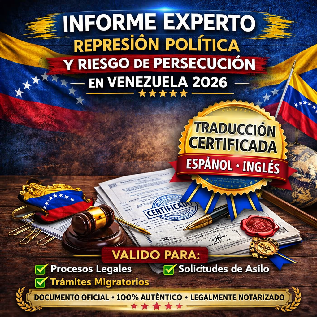 Informe Experto sobre la Represión Política y Riesgo de Persecución en Venezuela (2026) – IVAN SIMONOVIS